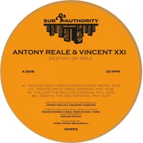 Antony Reale, Vincent XXI - Destiny Of Soul EP [Sub Authority Records]