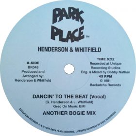 Henderson & Whitfield - Dancin' To The Beat [Backatcha Records]